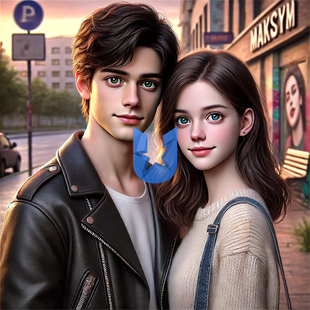 DALL·E 2024-12-10 16.41.28 - A realistic portrait of a young Ukrainian couple, Maksym and Anya...png
